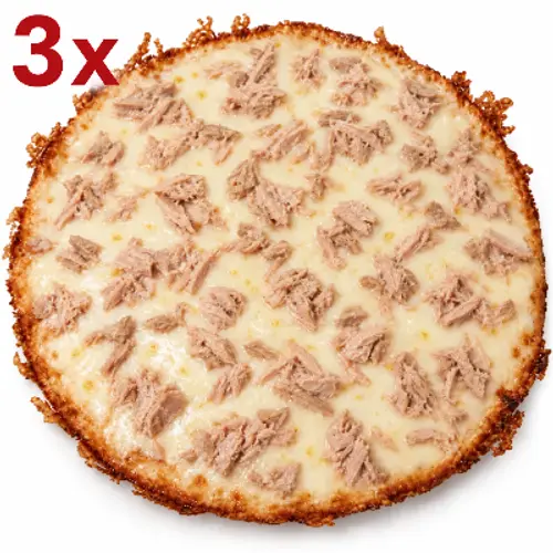 3 pizzas de atún (Pedir 2 horas antes)