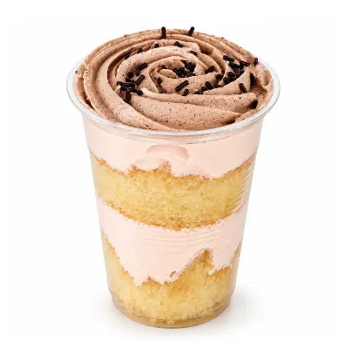 Un vaso de pastel